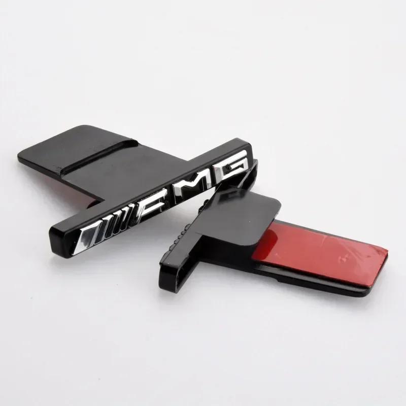 For Benz S-CQ1PC Car Front Grill Badge Emblem Sticker for Mercedes benz AMG W212 W213 W202 W211 W176 W210 W205 Gla Glc Cls Glk Accessories
