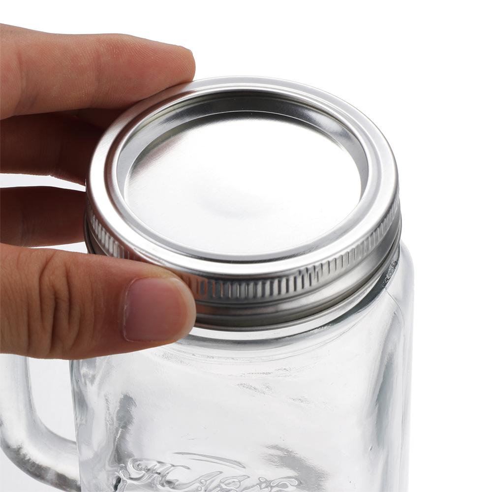 10/20PCS Canning Lids Leak-Proof Split-type Regular/Wide Mouth Mason Jar Lids Tinplate Jar Caps Storage Bands
