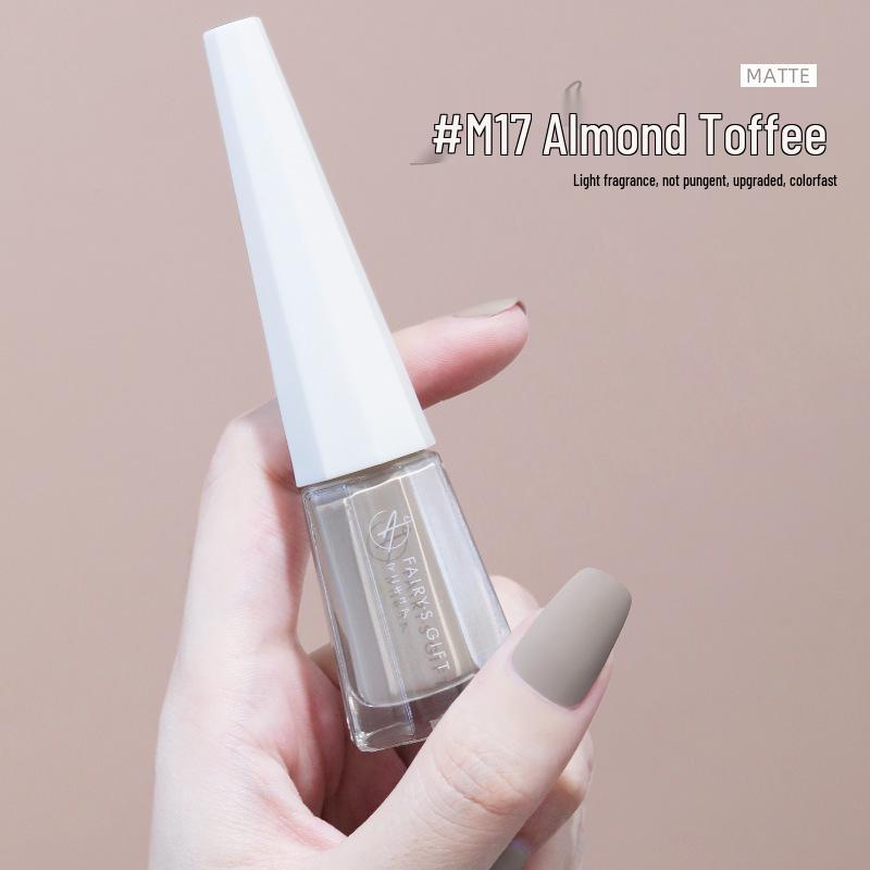 Elegant Nude Matte Nail Polish - Water-Based, Non-Peelable, Long-Lasting, Waterproof, Fog-Free Manicure