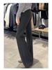 Charcoal Gray Women's High Waist Slimming Flared Sweatpants - Petite Autumn/Winter Bell Bottoms