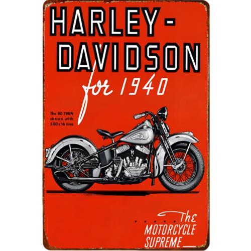 1 PCS,Vintage Motorcycles for 1940 Metal Sign Retro Advertisement 12x8 20x30cm（7.8x11.8inch）