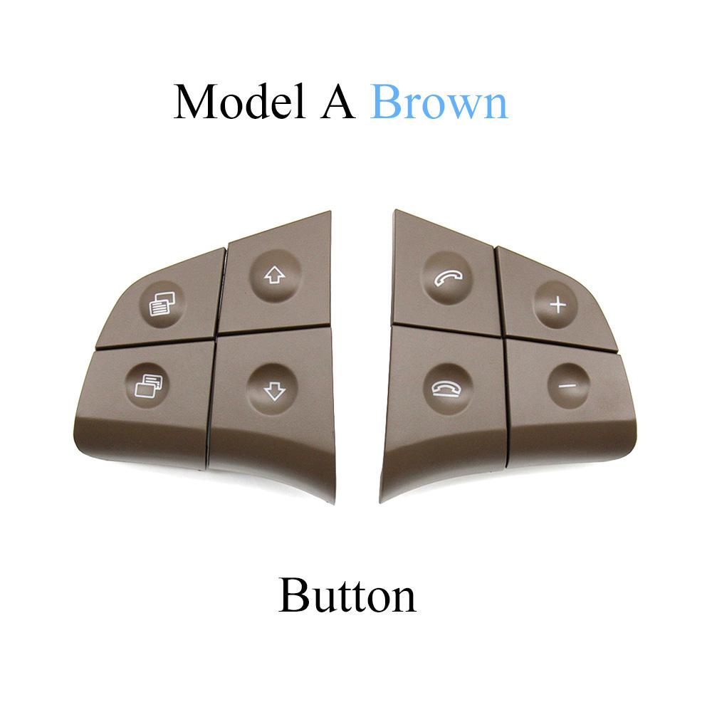 

Автомобильные многофункциональные кнопки переключения на руле, ключ управления телефоном для Mercedes Benz W164 W245 W251 ML GL 300 350 400 A-Button-Brown