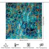 Modern Blue Gold Shower Curtain Waterproof Bath Decoration Home Decor Polyester Fabric Bathtub Cover Green Gold Edition