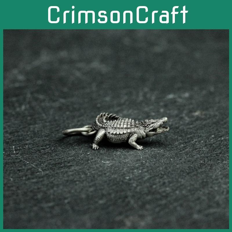 Crocodile Retro Style Animal Jewelry Pendant Alloy Chain Men Decoration Women