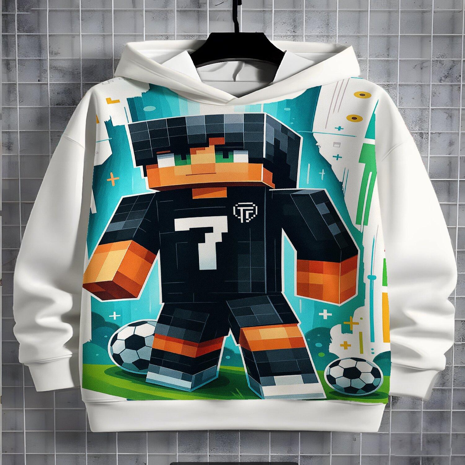 

2026 Детские толстовки с 3D-принтом Новые мужские и женские толстовки Повседневные нейтральные толстовки Детская верхняя одежда 13-14Y