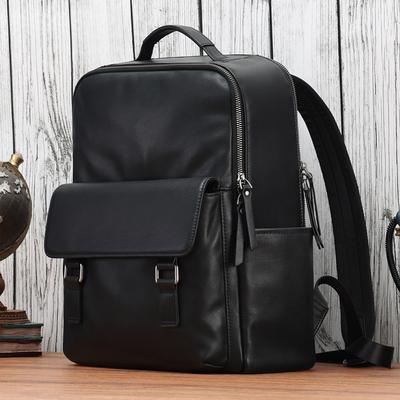 Echtes Leder Herren Rucksack Große Kapazität Business Reise Rucksack Computertasche Herren Rucksack