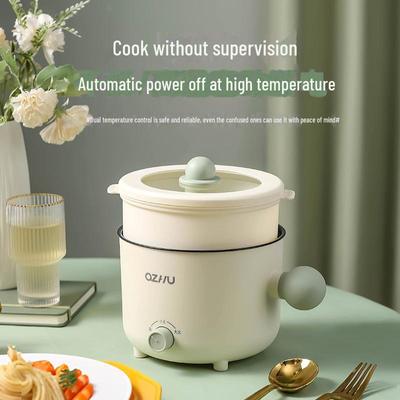 Multi-functional Non-Stick Electric Cooker: Instant Noodle Bowl & Mini Hot Pot for Dorms and Home.
