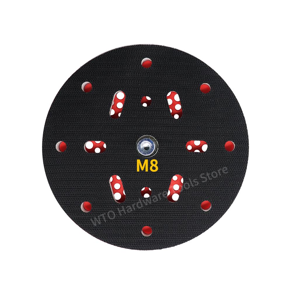 1PC 6 Inch Hook and Loop Sanding Pad for FLEX/RUPES Orbital Sander,6" Dust Free Backing Plate with M8 Thread for Car Sanding