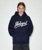 MAHAGRID Script Logo Knit Hoodie Navy(Mg2Efmk640A)