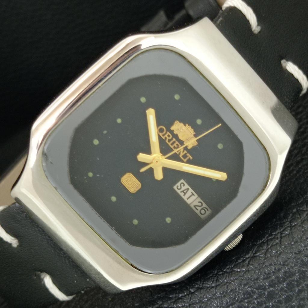 AUTOMATIC 46943 VINTAGE ORIENT JAPAN MENS ORIGINAL DIAL WATCH a704925-1