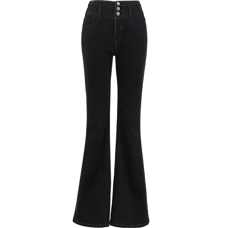 

ONLY Women s 2025 Autumn Slim V-Cut High-Waist Flared Jeans S