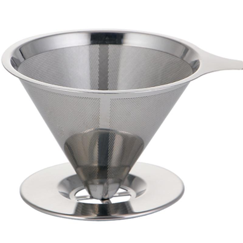 304 Stainless Steel Reusable Coffee and Tea Drip Filter Funnel