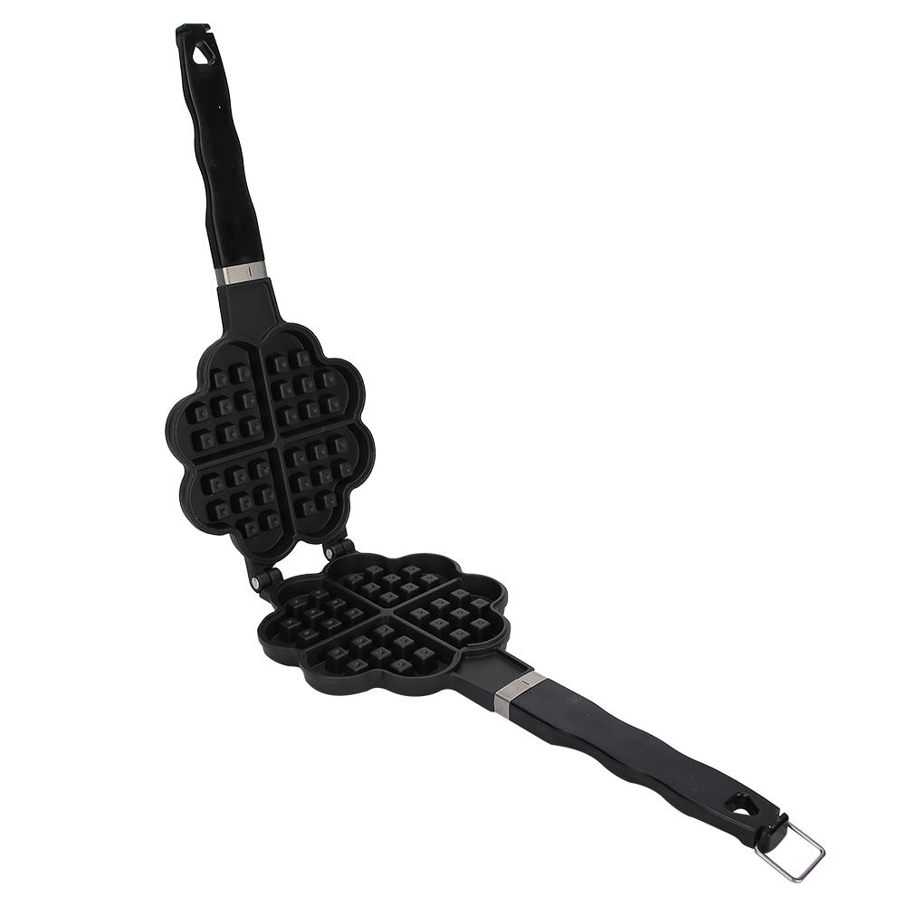 Heart Shaped DIY Waffle Maker Waffle Cake Mold Baking Tray Household Baking Accessories for Gas