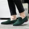 Mode Neue Herren Freizeitschuhe Wildleder Herren Slipper Leicht Bequem Fahrmokassins Herren Party Hochzeit Flach