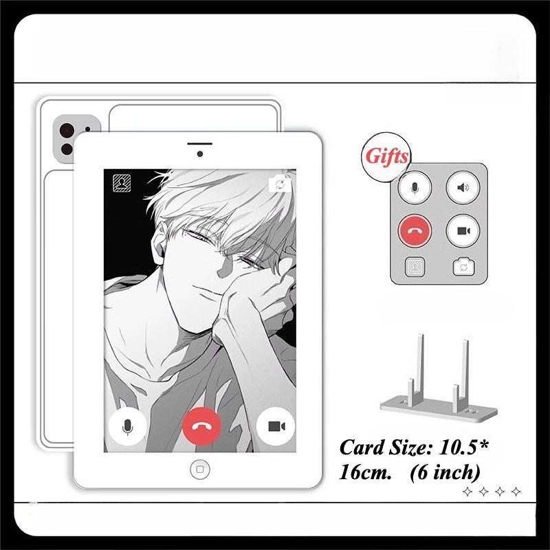

Video Call Acrylic Card Frame Creative Design Tablet Shaped Photocard Sleeves Stylish Couple Photo Frames for Desktop Decoration