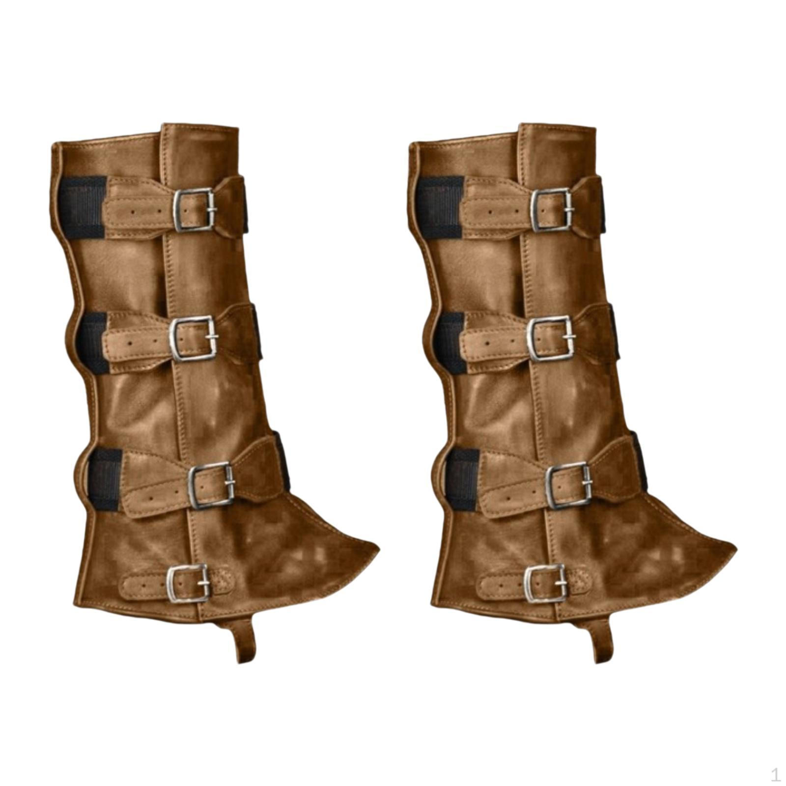 

Пиратские бахилы, аксессуары для костюмов для ног, ретро средневековые бахилы для мужчин, рыцарь коричневый