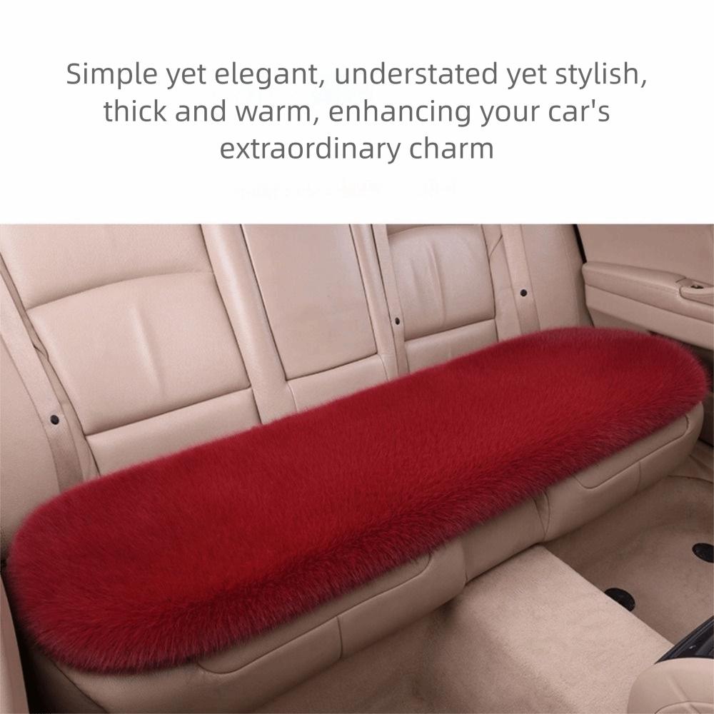 Thick Auto Seat Cushion Comfortable Faux Fur Car Seat Cover Practical Plush Car Seat Cover  Winter