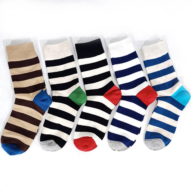 5 Pairs/Pack Men Funny Socks Casual Hip Hop Creative Cartoon Novelty Calcetines Hombre Street