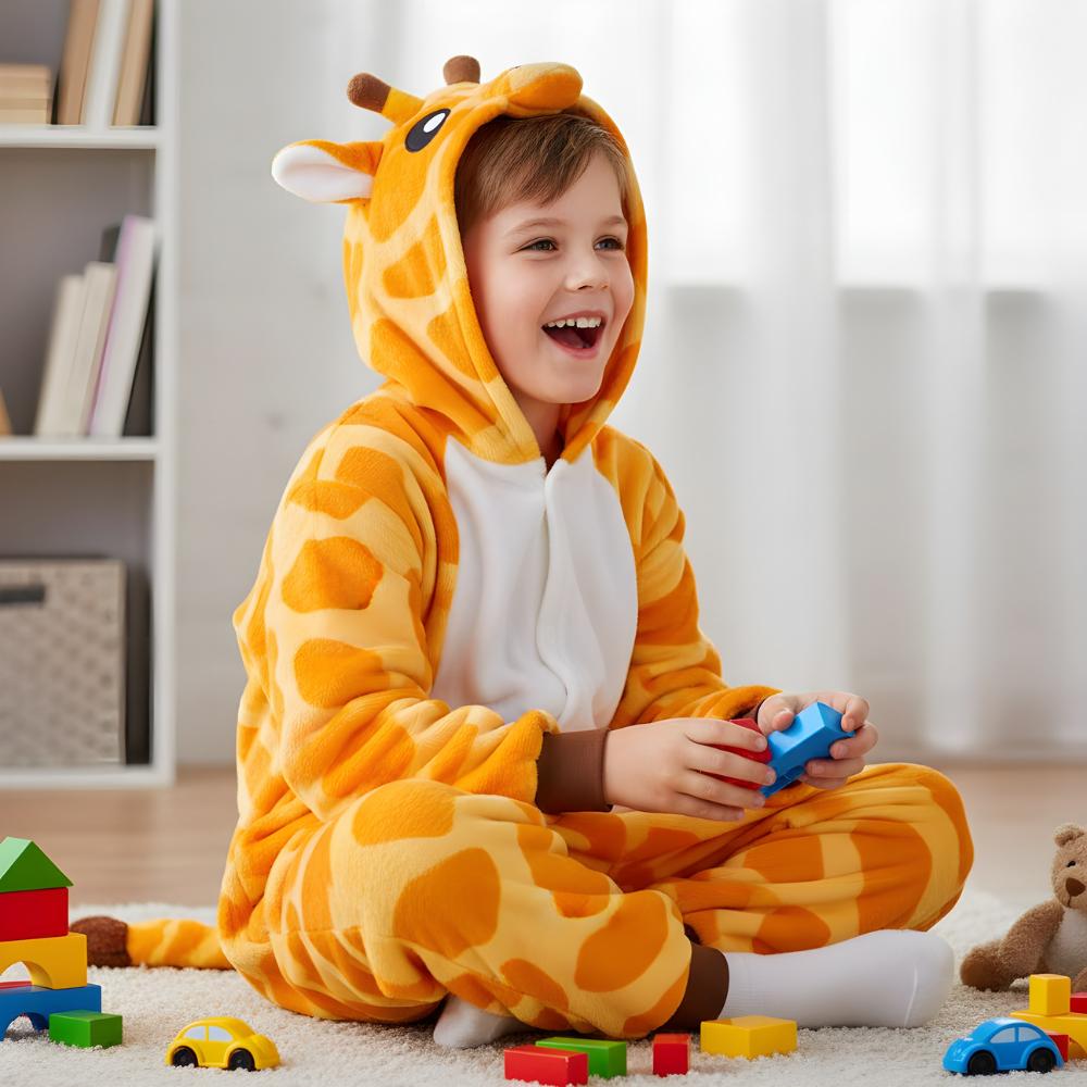Piżama Onesie Kigurumi Kostium Przebranie Żyrafa Dzieci 125 - 135Cm