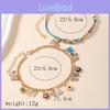 Modern Fashion Ladies Toe Chain Jewelry With Bright Glass Flower Accents