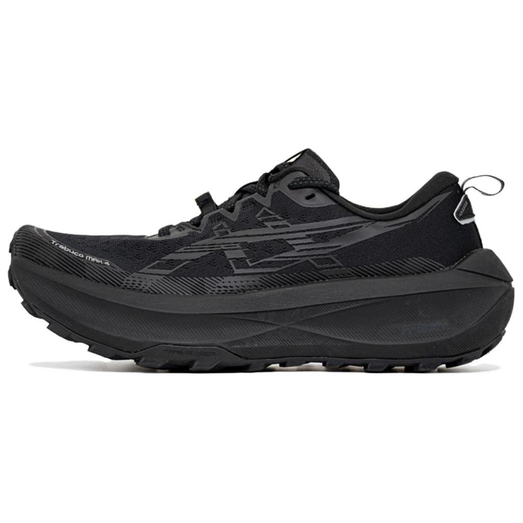 Asics Trabuco Max 4 Comfortable Versatile Breathable Rebound Running Shoes Men Sneakers Black 1011C187-001