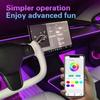 Car LED Interior Strip Lights, TEKSHINNY RGB Car Interior LED Light Wireless APP And Remote Control, 5 In 1 Ambient Lighting Kit With 236 Inches