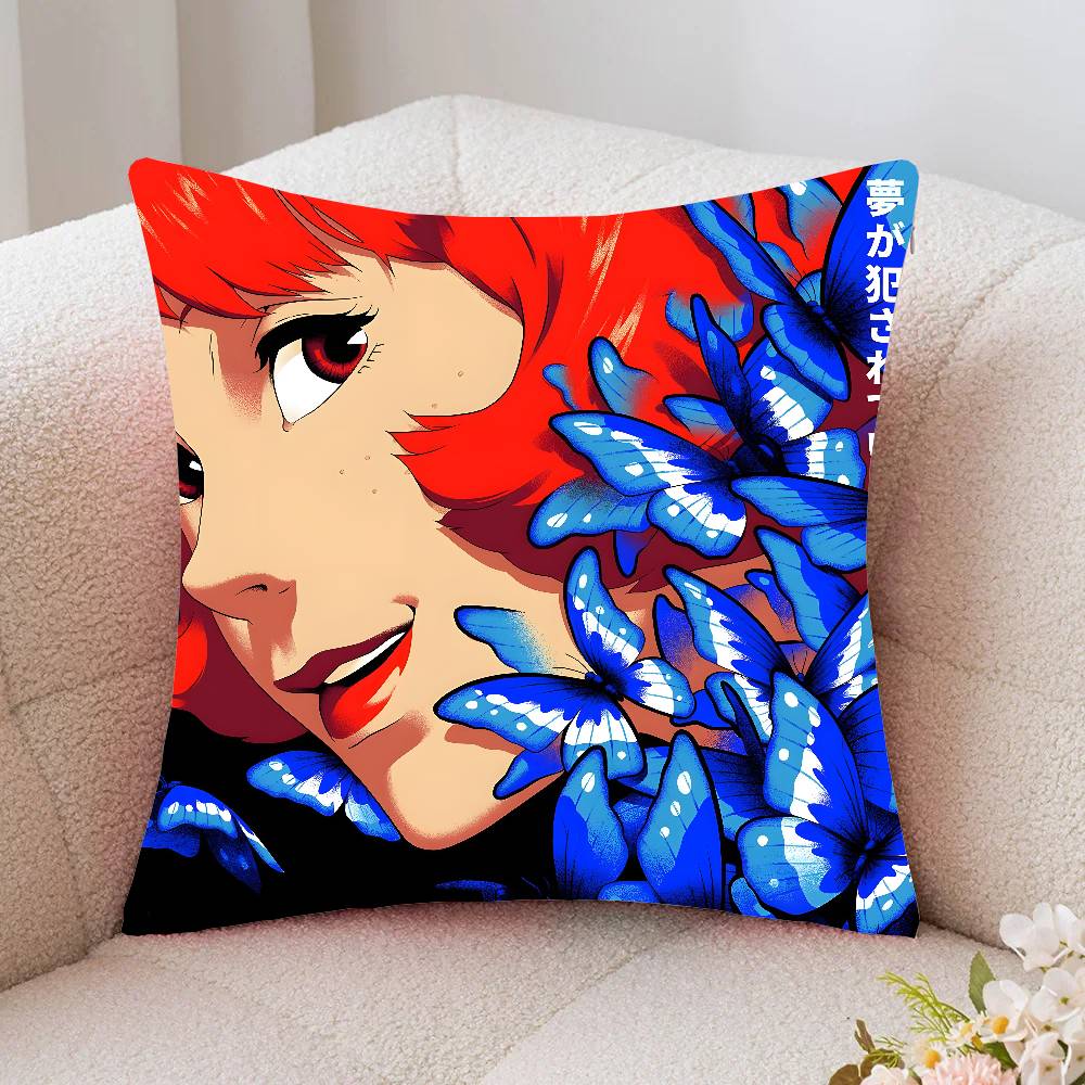 Animated Movie Paprika Pillow Case Fashion Square Pillowcase Bedroom Sofa Room Ins Decoration Leisure