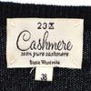 23ku Cashmere 100% Long Sleeve V Neck Sweater 38 Black Knit Women Used