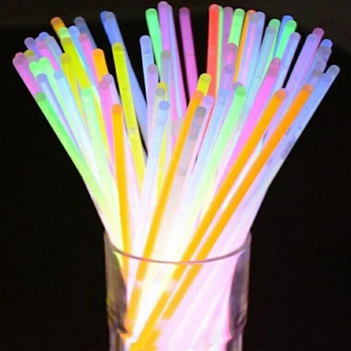 100 Pcs - Light Sticks for the Presidency, Bright Neon, Colorful Bracelets for the Wedding Party, Supp