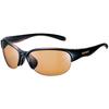 Swans Luna Sports Polarized Black X Clear Brown Women's Sunglasses, LN-0065 BRBK,