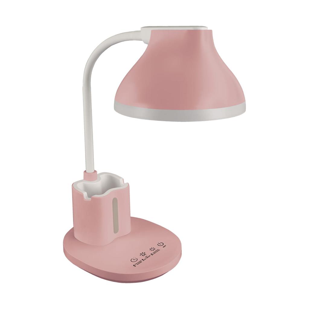 Lampka biurkowa LED 7W z regulacją światła barwy i włącznikiem dotykowym różowa DEBRA Ideus 04231