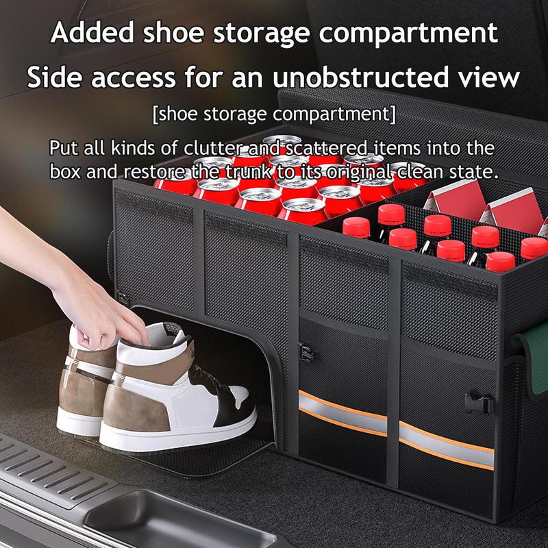 Car Organizer Case Auto Trunk Organizer Anti Slip Compartment Boot Storage Organizer Tool Car Storage Case for Vehicles