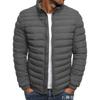 2025 European and American Autumn and Winter New Solid Color Cotton-padded Jacket Simple Atmosphere Men's Cotton Clothes