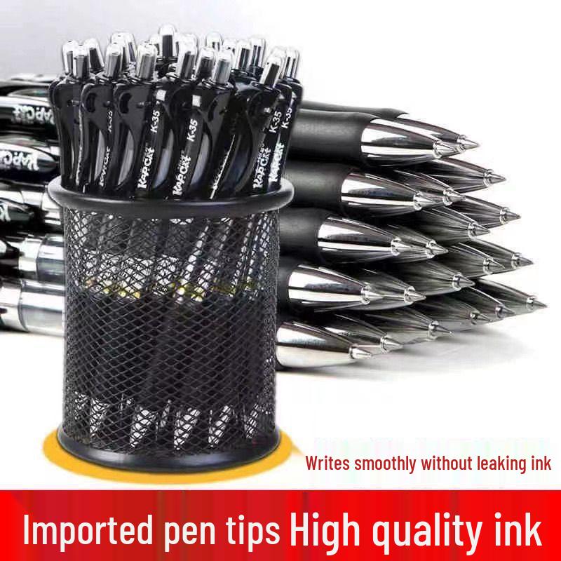 K35 0,5mm Rychleschnoucí Černá Gelová Tužka pro Studenty & Kancelář