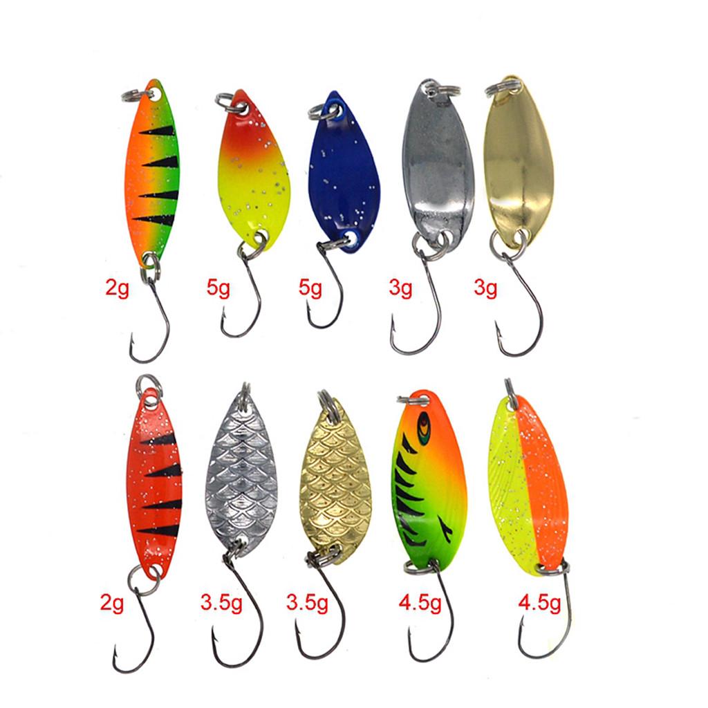 10PC Fishing  7cm Plastic Hard  Colorful  Fishing 