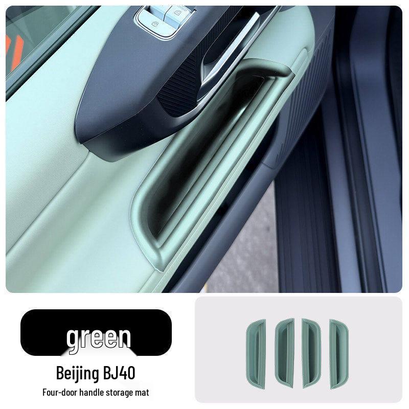 Beijing BJ40 Car Door Handle Protector & Silicone Storage Mat Set