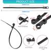 100PCS Nylon Cable Management Tie Buckles Automatic Locking Feature 4.8mm Hole Diameter for Dependable Organization Needs