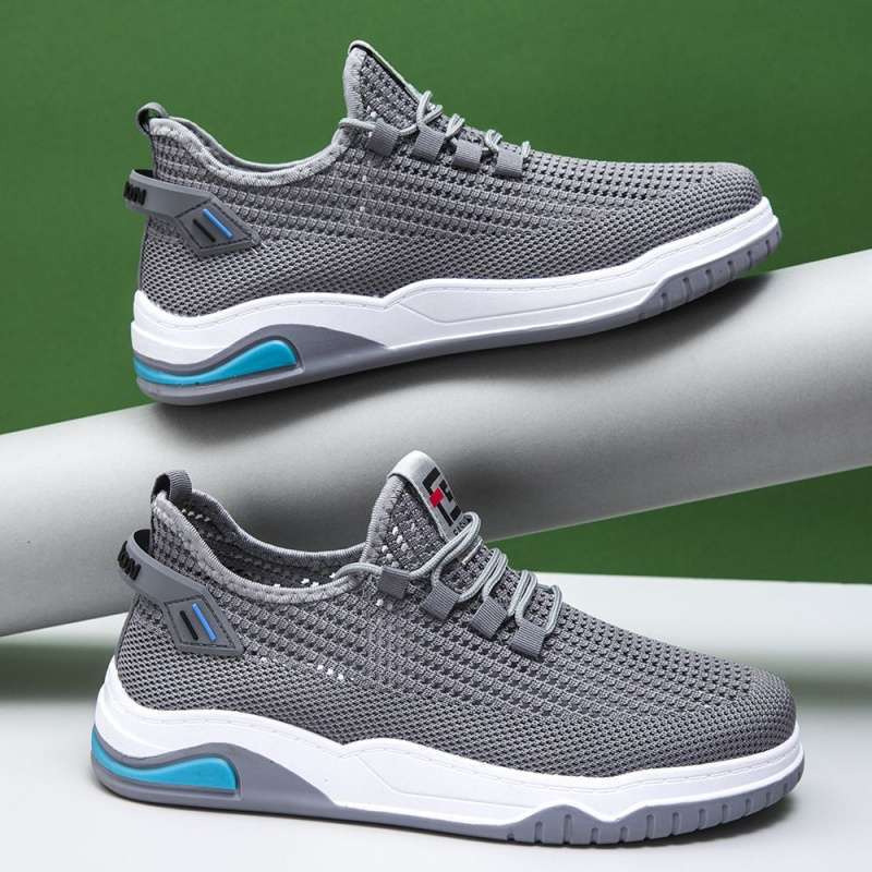 New autumn men s shoes flying woven shoes low-top single shoes breathable sports leisure, breathable running shoes 39