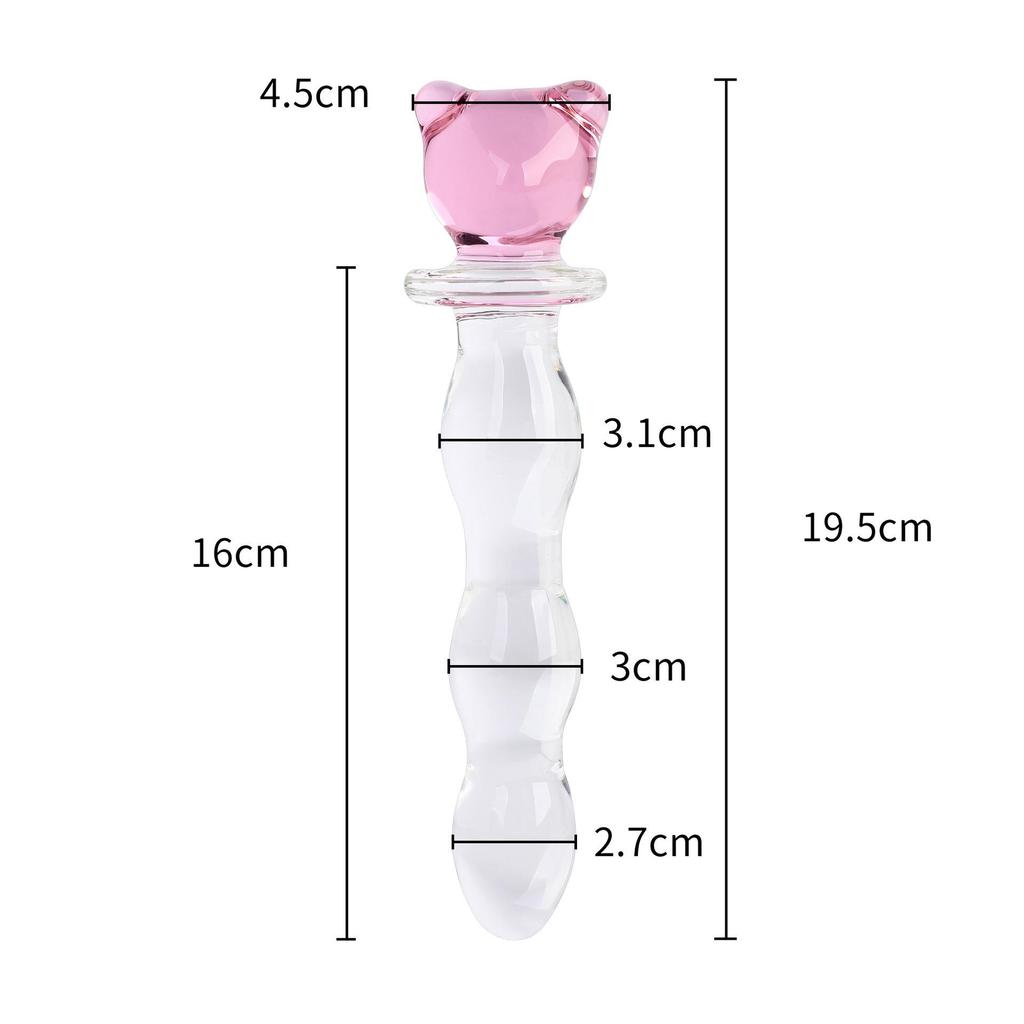 SM Erotic Crystal Dildo & Anal Plug Massager