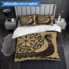 3PCS Viking Ship At Sea Bedding Set,Including 1pc Duvet Cover And 2pcs Pillowcases Perfect for Bedroom, Dormitory, Fan Christmas Gift