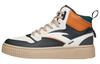 Men's Sneakers High Top Skateboard Shoes Men's White Gray Orange