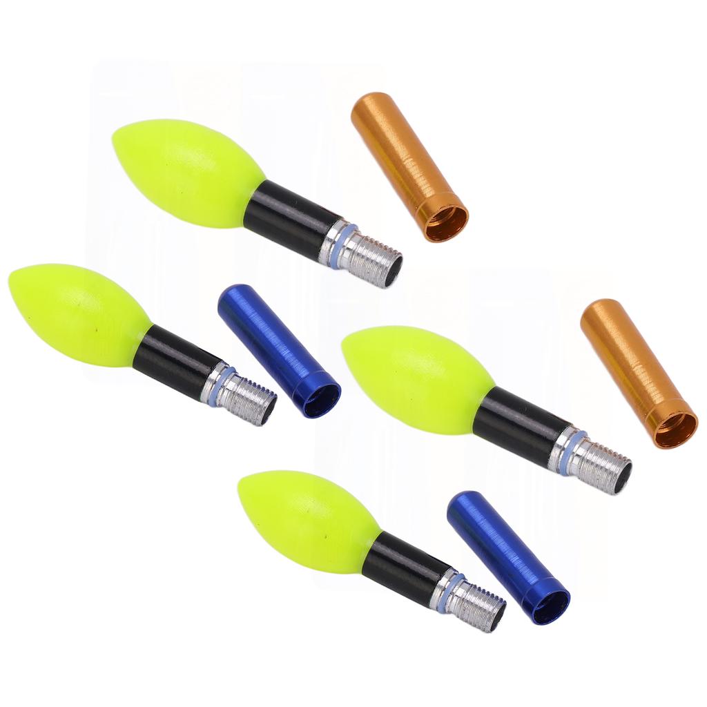 2pcs Glowing Fishing Floats LED Glowing Fishing Drifting Bobbers for Night Fishing