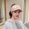 Fashion Handmade Knit Cap Winter Outdoor Women Girl Warm Keeping Cap Empty Top Wool Hat Color Matching Duck Tongue Hat