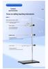 Iron Stand with Square Base for Laboratory Experiments - Complete Set with Flask Clamp & Burette Holder