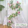 Artificial Peony Eucalyptus Garland Fake Silk Flowers Wreath Vine For Home Wall Hangings Gardens Arches Wedding Party Decor