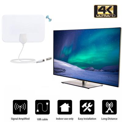 4K HDTV Box Digital TV Antenna EU Plug 50 Miles Booster Indoor