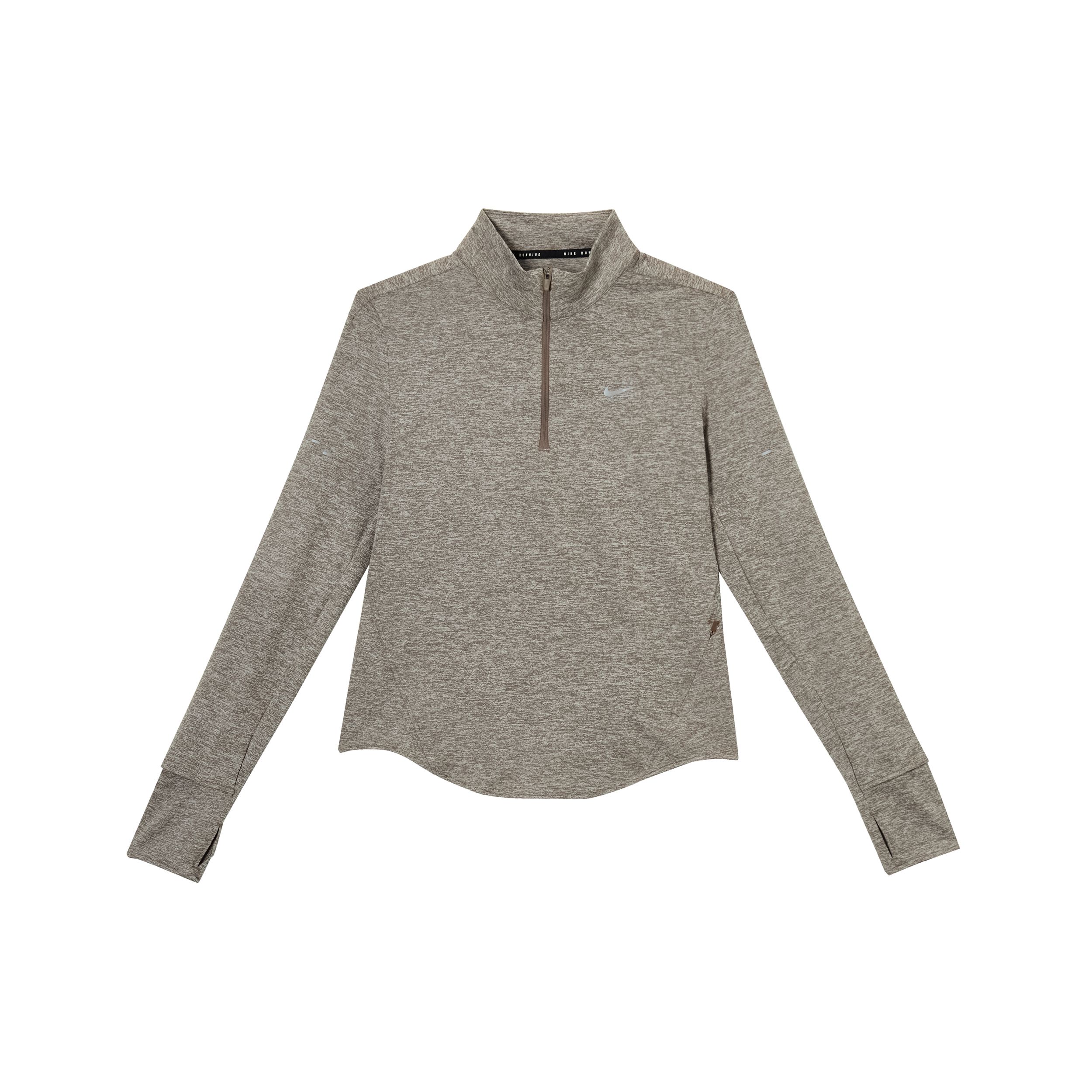 

Nike Swift UVDri-Fit Повсякденний Пуловер Зручна Довга Рукава Вологовідвідна Вільна Футболка Жіночі Топи Колір: Норка-Коричневий Хізер-Рожевий HQ0500233 S