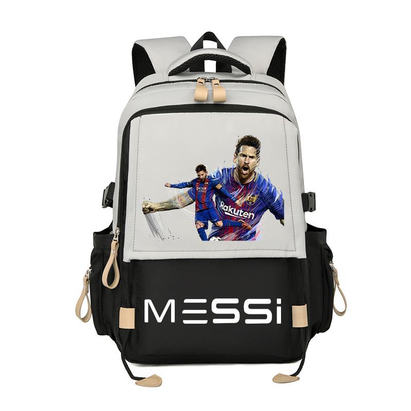 Messi Argentina Schoolbag Large Capacity Junior High School Students Boys And Girls Primary School Backpack Travel Bag Football Backpack