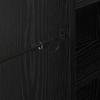Golf Cabinet with Wheels Universal Black Oak Effect 65 x 45 x 98 cm