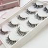 Oem 3d False Eyelashes Long Lashes Volume Makeup Handmade Cross Soft Eyelashes Natural Looking 5 Pairs False Eyelashes